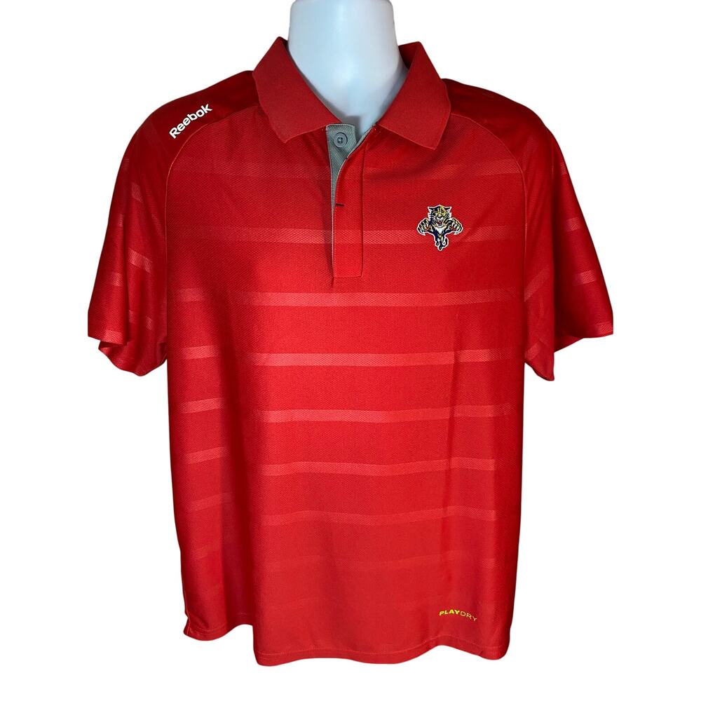 Florida Panthers Authentic Pro NHL Polo | Reebok | Size Medium | Red